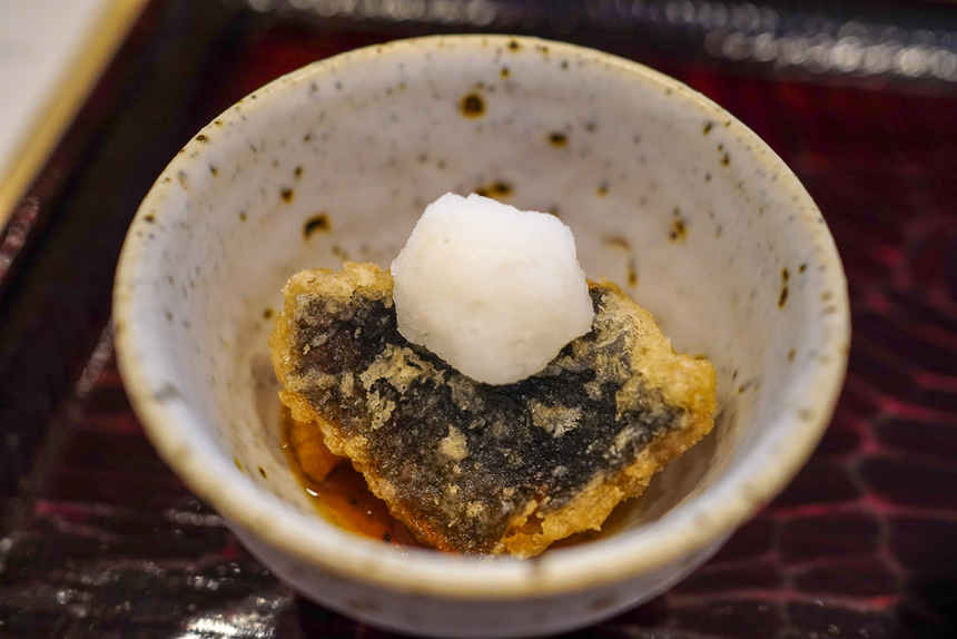 道後海舟の食事でアカエイ