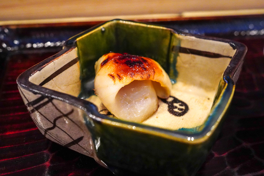 道後海舟の食事でカツオみそ焼き