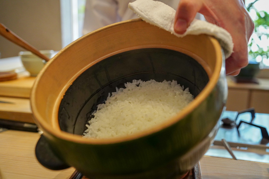 道後海舟の食事の米